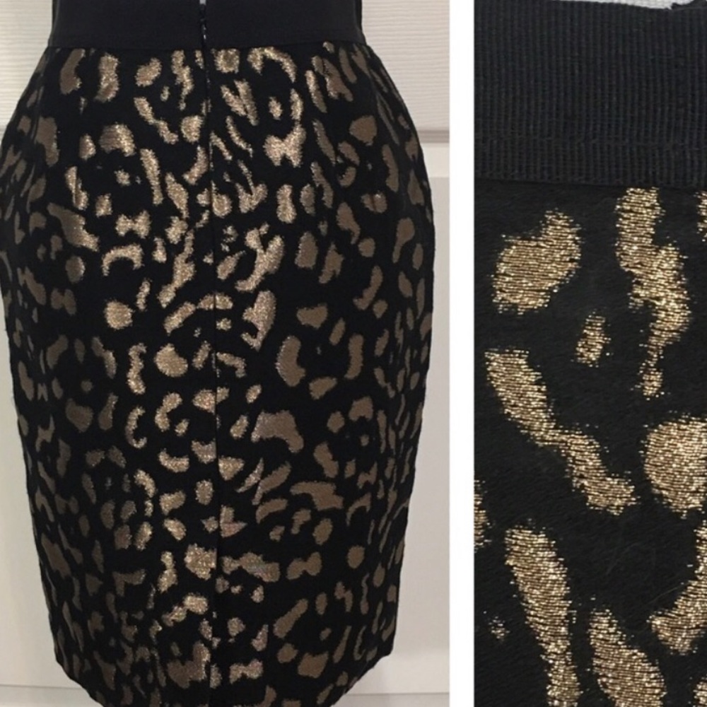 AnN TaYlor Le0PaRd pRiNt miDi sKirT - Picture 6 of 15